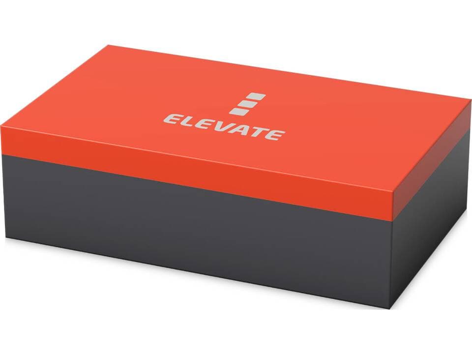 Bratara model Elevate Elliott Survival din snur tip Paracord, cu fluier, negru/portocaliu 5
