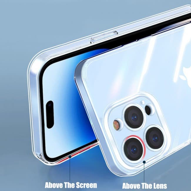 Husa Apple iPhone 15 Pro, TPU transparent, protectie camere, grosime 2 mm 3