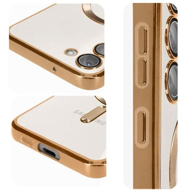 Husa Samsung Galaxy A15 5G, Electroplating Magsafe TPU, protectie camera, argintiu 5
