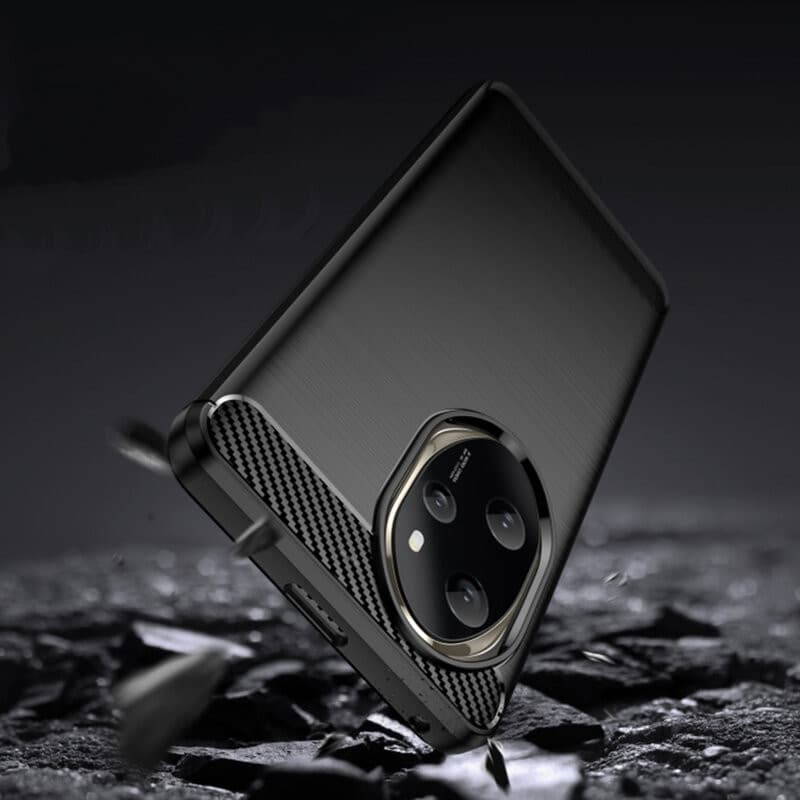 Husa protectie Honor 200, Carbon Stripe, TPU flexibil, albastra 3