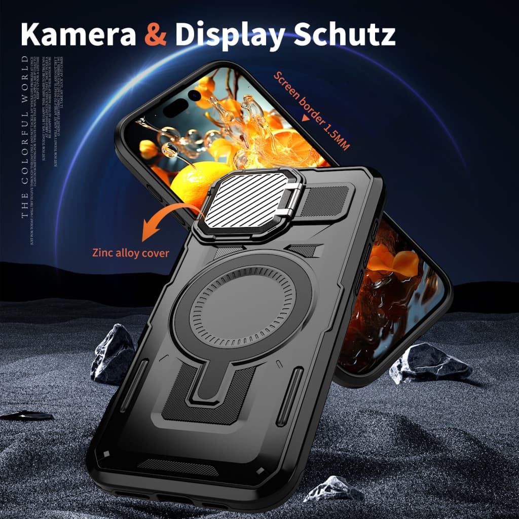 Husa iPhone 16 Pro Max, Armor MagCase, CamBracket, neagra 3