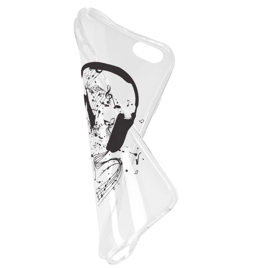 Husa de protecție pentru iPhone XS Max, TPU transparent, model Music 1 3