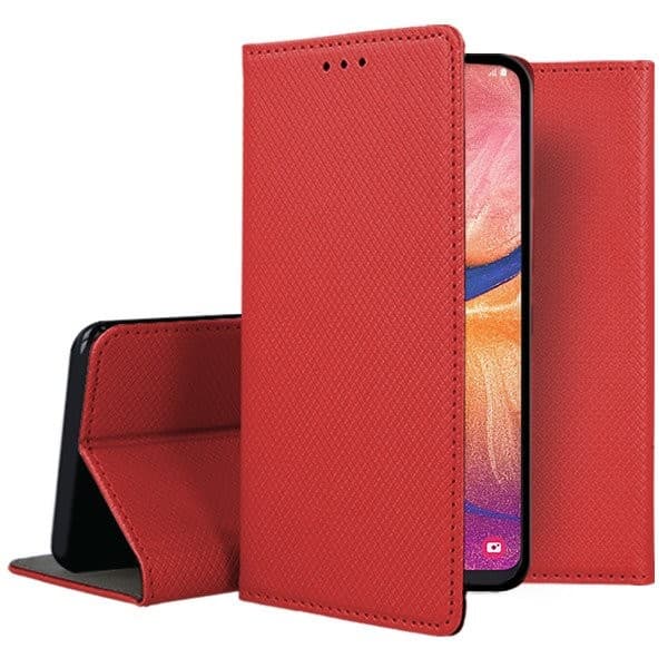 Husa Smart Magnet Case pentru iPhone 12 Pro Max, inchidere magnetica, rosie 3