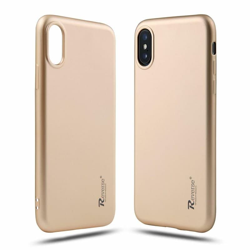 Husa de protectie Reverse Luxury TPU pentru Huawei P40 Lite 5G, aurie 3