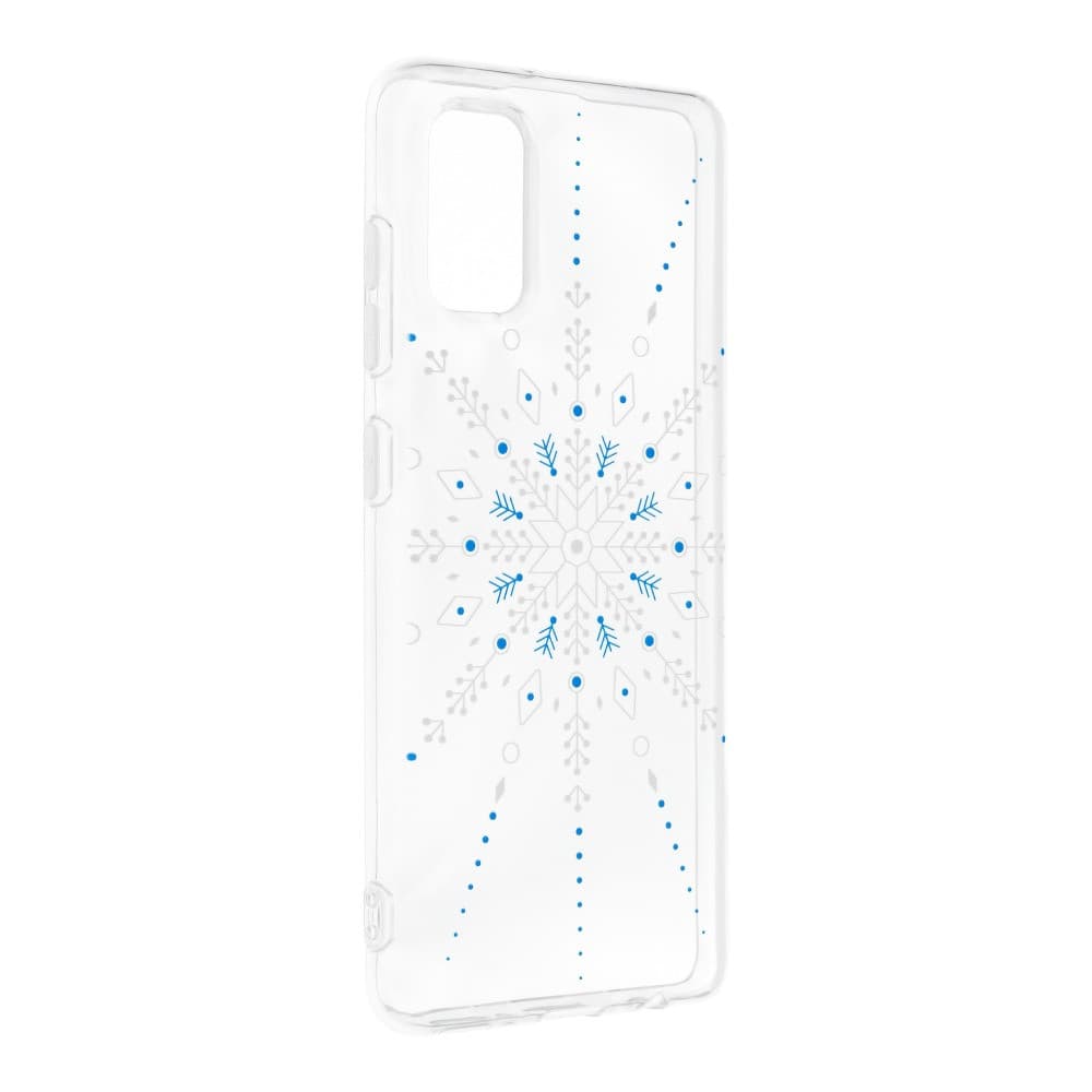 Husa de protectie de Craciun pentru Samsung Galaxy A41, Snowflake, transparenta 2