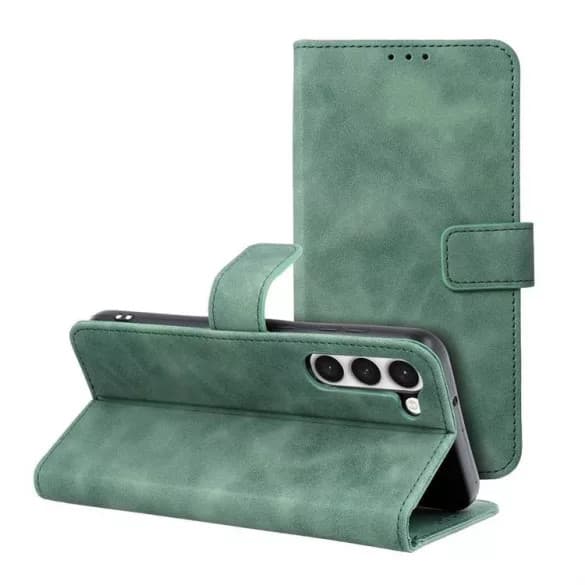 Husa Samsung Galaxy S23+ (S23 Plus), Tender Book, inchidere cu clapa magnetica, verde 2