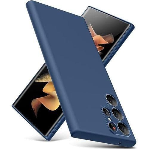 Husa Samsung Galaxy S23 Ultra, Matt TPU, silicon moale, albastra 2