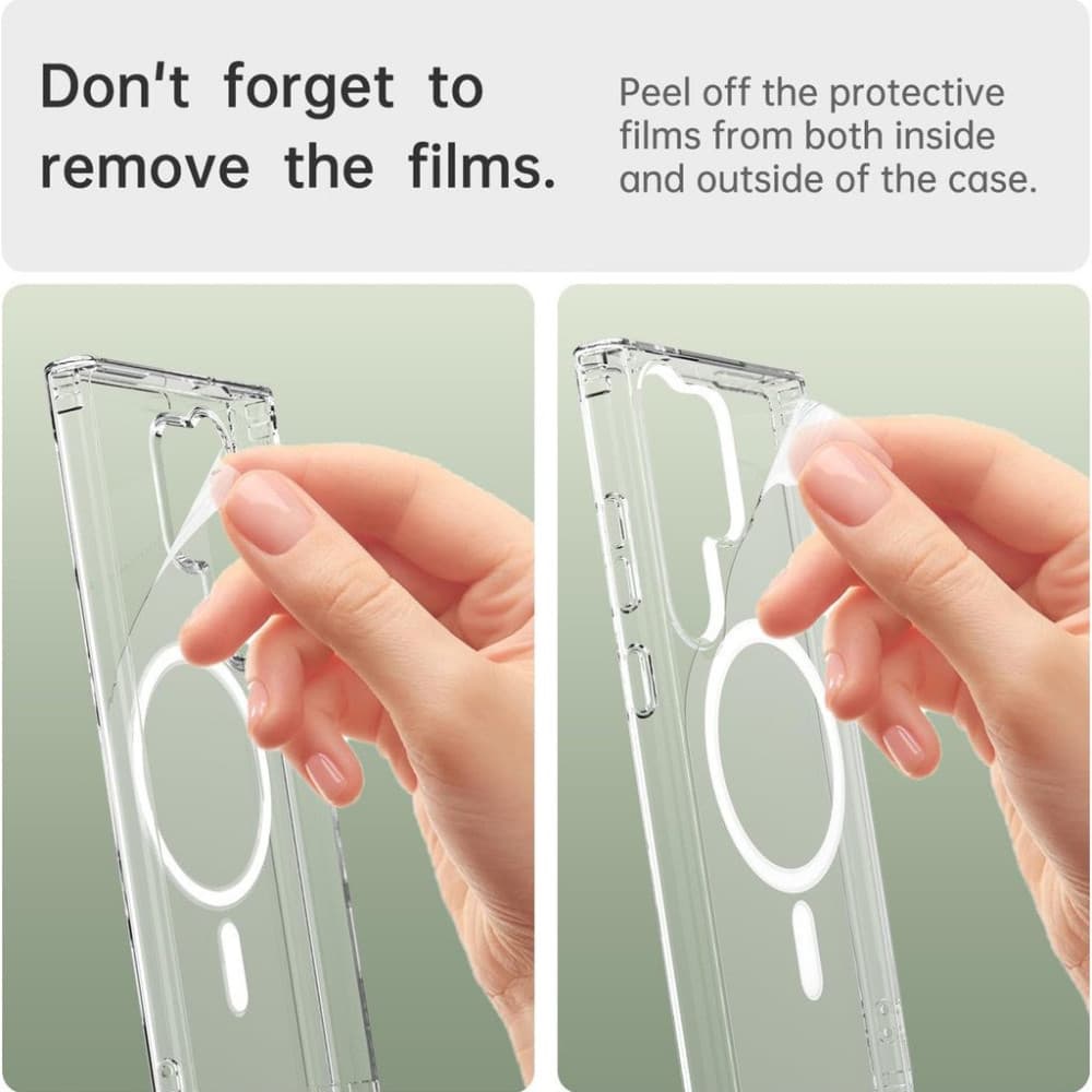 Husa protectie Samsung Galaxy S24 Ultra, compatibila MagSafe, hybrid PC + TPU, transparenta 3