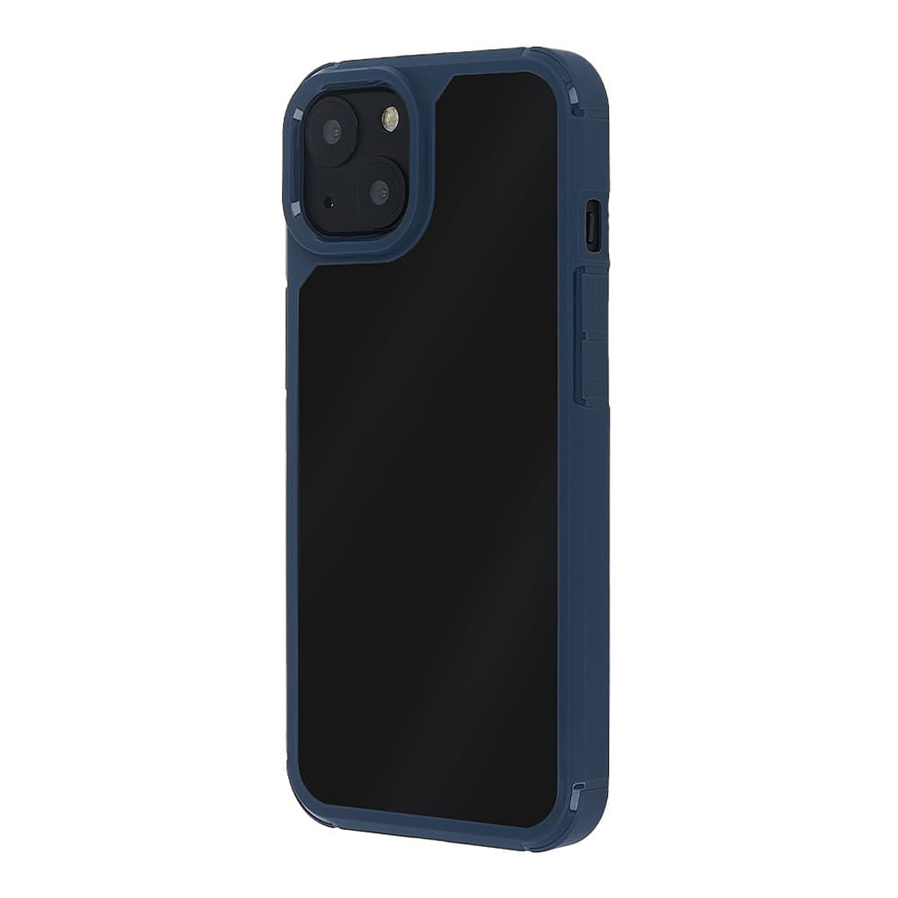 Husa protectie Apple iPhone 14 Pro Max, Color Shock TPU, margini antisoc, spate transparent, albastru 5