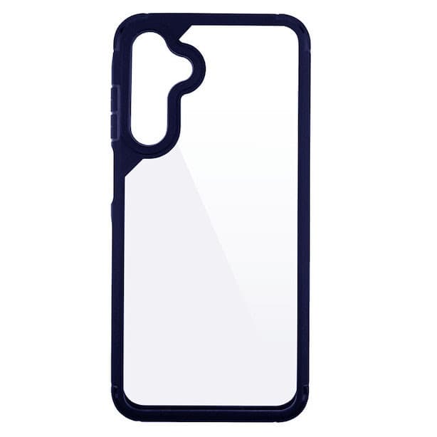 Husa protectie Samsung Galaxy A25, Color Shock TPU, margini antisoc, spate transparent, gri 2