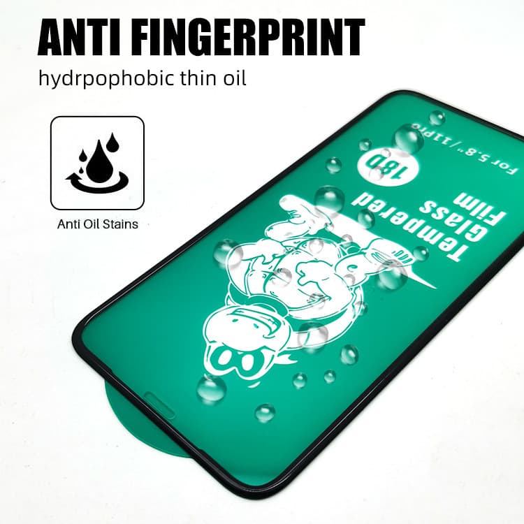 Folie de sticla Full Glue 18D pentru iPhone 11 / iPhone XR, margini in relief, negre 2