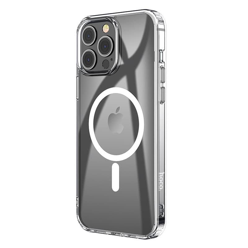 Husa protectie Apple iPhone 14 Pro, Hoco Premium Magsafe TPU, ShockProof, incarcare magsafe, transparenta 3