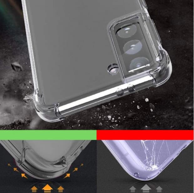 Husa Samsung Galaxy S24 FE, TPU transparent, intarituri in colturi, grosime 1,5 mm 2
