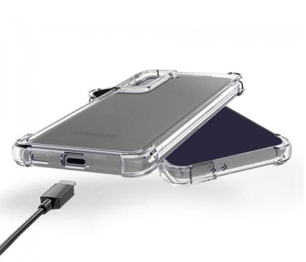 Husa Samsung Galaxy S24 FE, TPU transparent, intarituri in colturi, grosime 1,5 mm 3