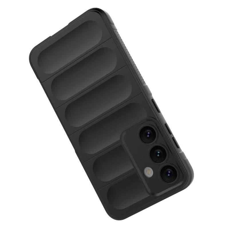 Husa Samsung Galaxy A15, Wave Silicone, protectie camera, catifea in interior, smoke gray 2