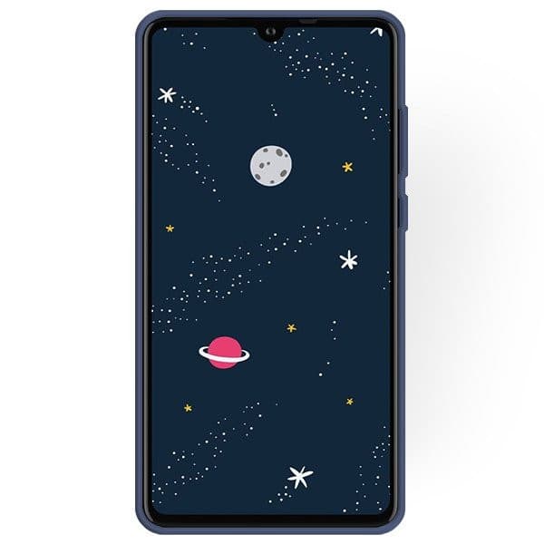 Husa Huawei P30 Lite Matt TPU, silicon moale, albastru 2
