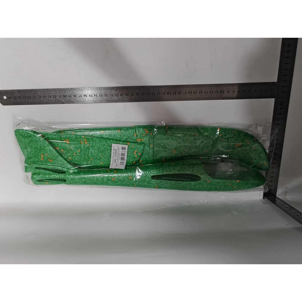 Avion planor din polistiren, cu iluminare LED, 47 cm, verde 4