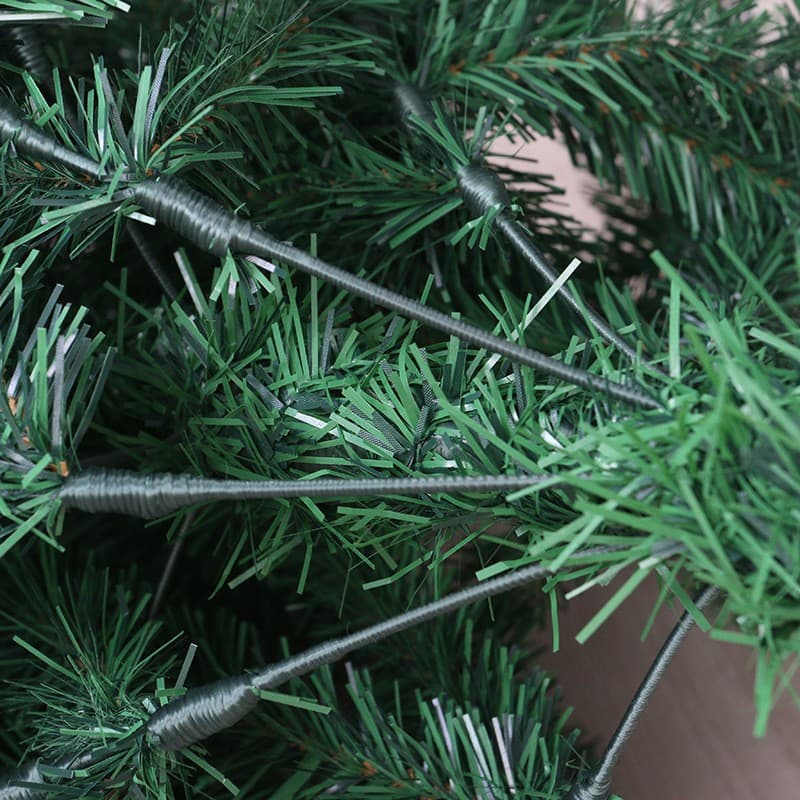 Brad artificial de Craciun, 120 cm, 240 ramuri/varfuri, plastic, interior/exterior, verde, suport inclus 5