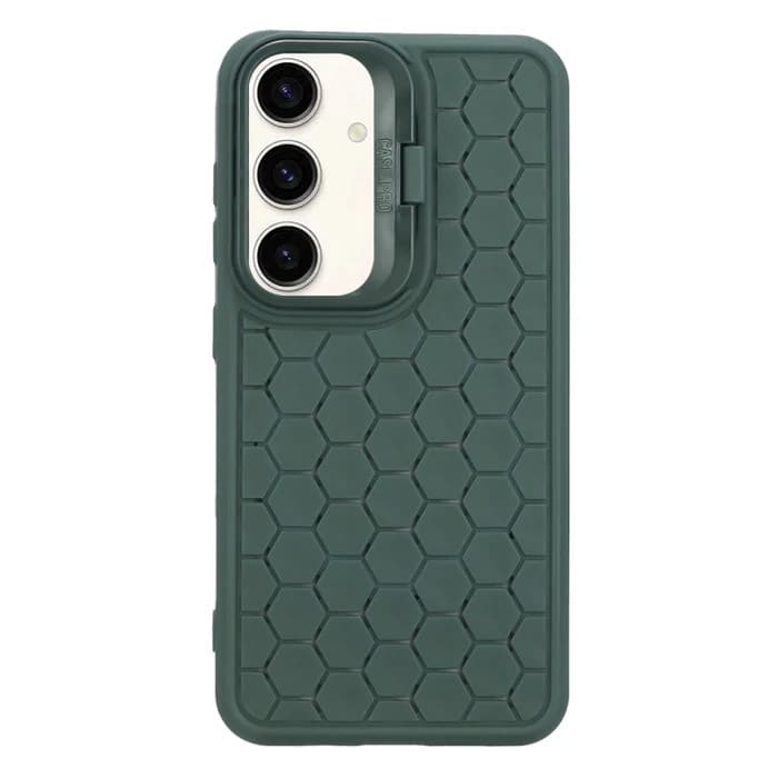 Husa Samsung Galaxy S24 Ultra, HoneyComb Bracket, functie stand, verde 4