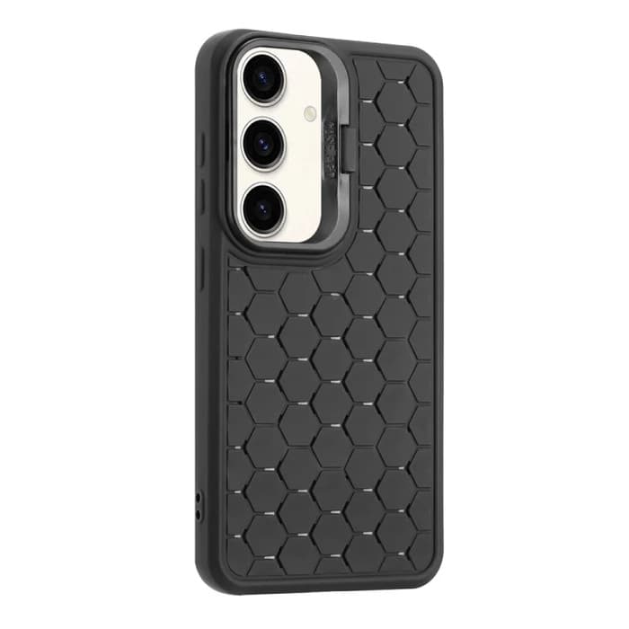 Husa Samsung Galaxy S23 Ultra, HoneyComb Bracket, functie stand, neagra 5