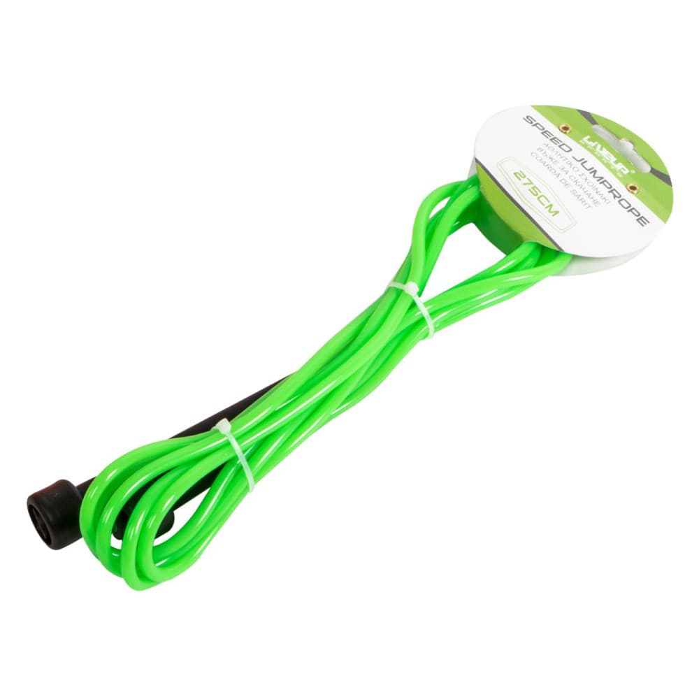 Coarda de sarit Liveup, PVC, 2.75 m, verde cu manere negre 2