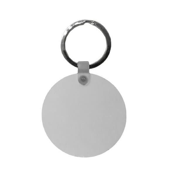 Breloc din MDF (lemn) personalizat cu poza ta, inel de sustinere metalic, rotund 2