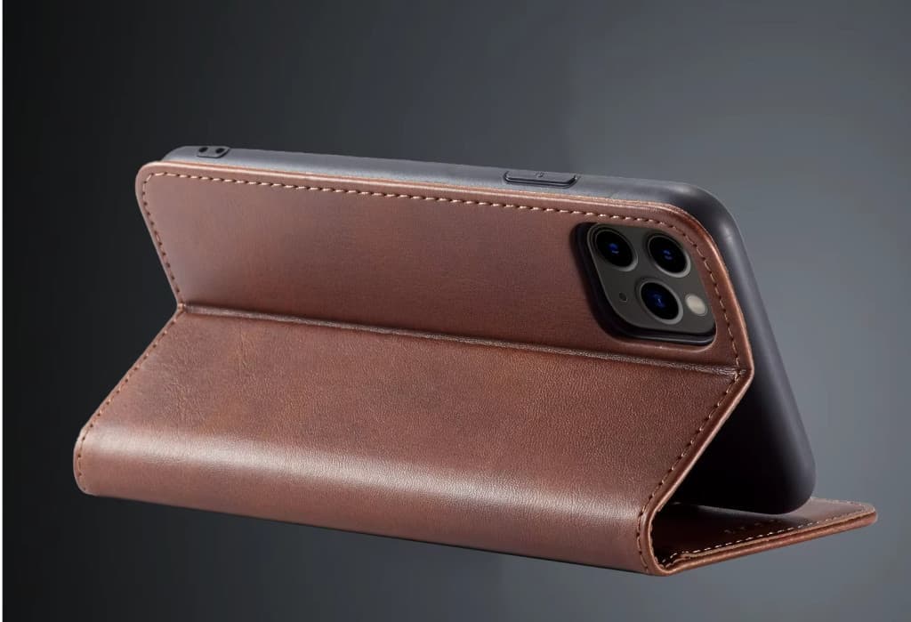 Husa Samsung Galaxy A35, Elegant Book Case, inchidere magnetica, maro 4