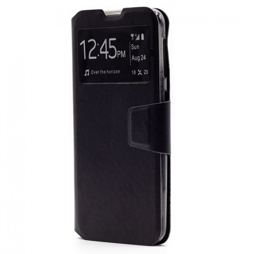 Husa cu fereastra pentru Samsung Galaxy A72, inchidere magnetica, neagra 1