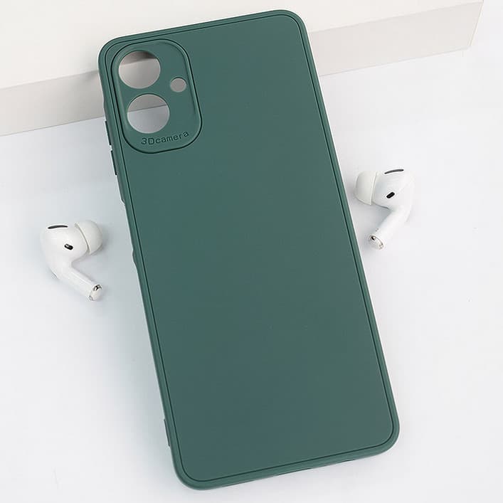 Husa Samsung Galaxy A06, Matt TPU My Choice, silicon moale, verde 1