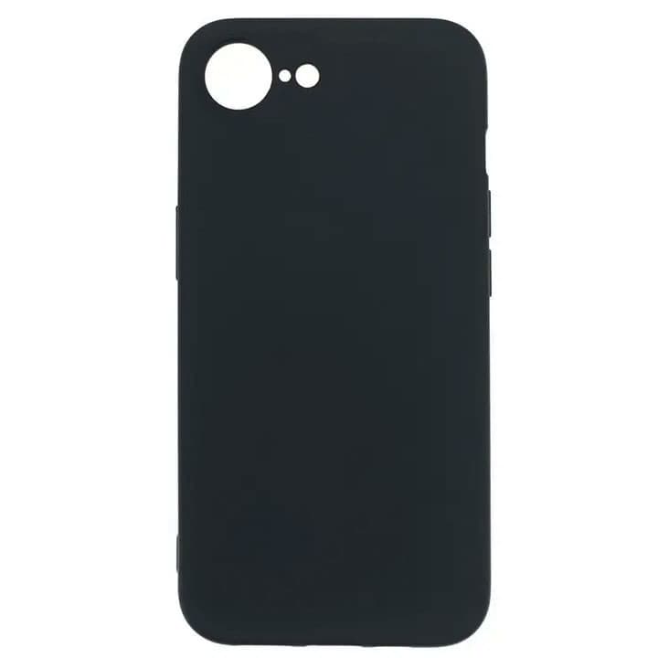 Husa Apple iPhone 16e, Luxury Silicone, catifea in interior, neagra 1