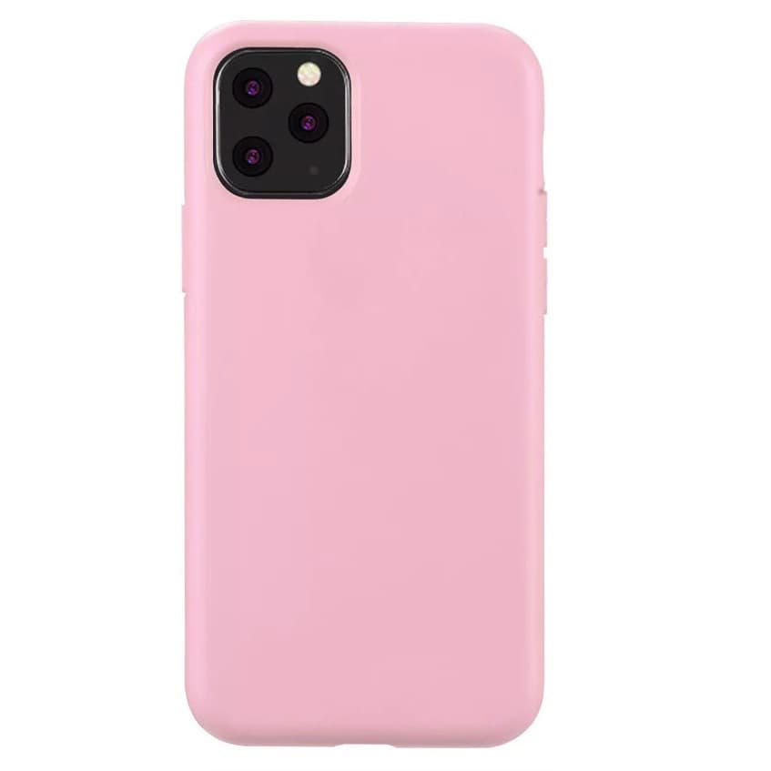 Husa Apple iPhone 11 Pro, Matt TPU, silicon moale, roz 1