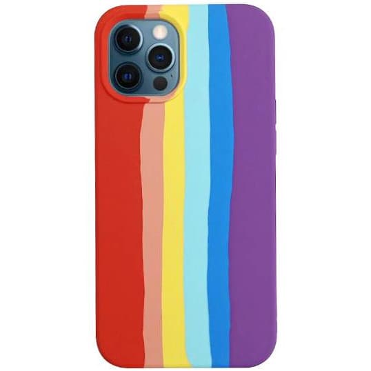 Husa Apple iPhone 12 Rainbow Case, silicon, design curcubeu 1