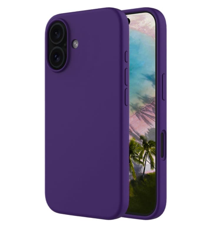 Husa Apple iPhone 16 Plus, Luxury Silicone, catifea in interior, indigo 1