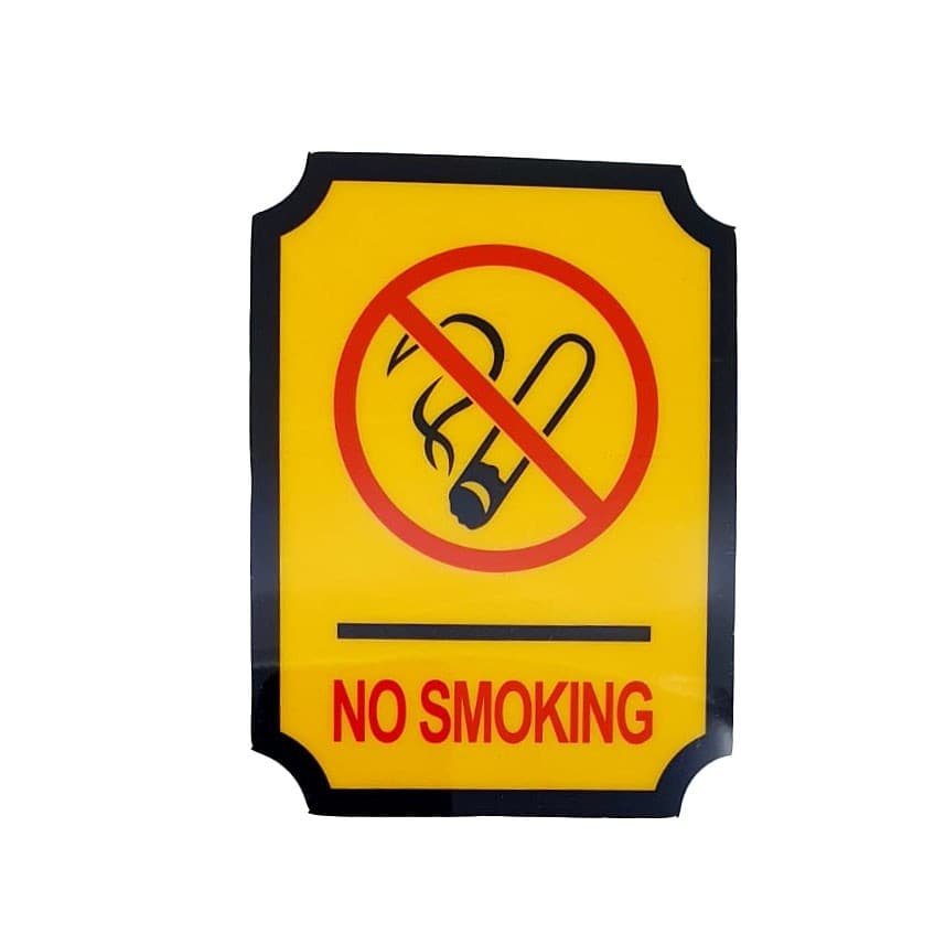 Indicator "No smoking", autoadeziv, 11.5 x 8.5 cm 1