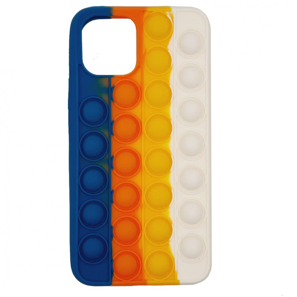 Husa antistres Pop It! pentru Apple iPhone 12 / 12 Pro, multicolor, model 5 1