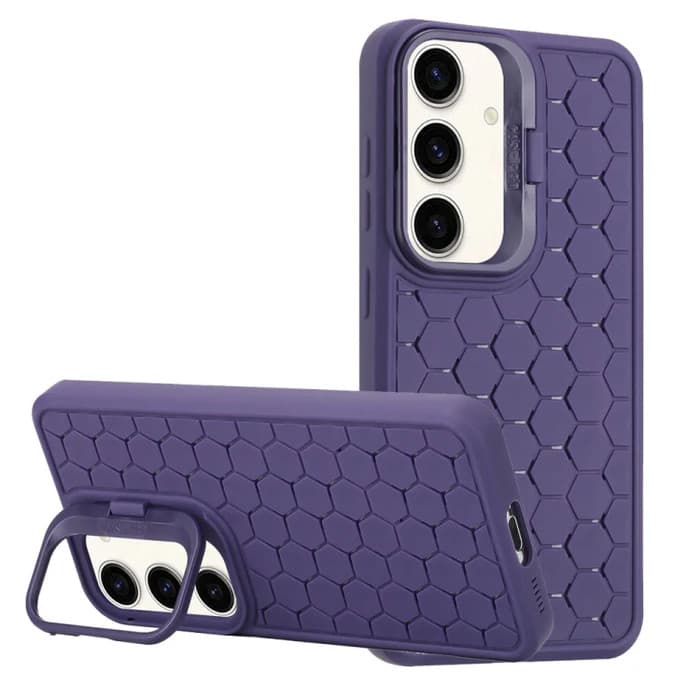 Husa Samsung Galaxy S23, HoneyComb Bracket, functie stand, mov 1