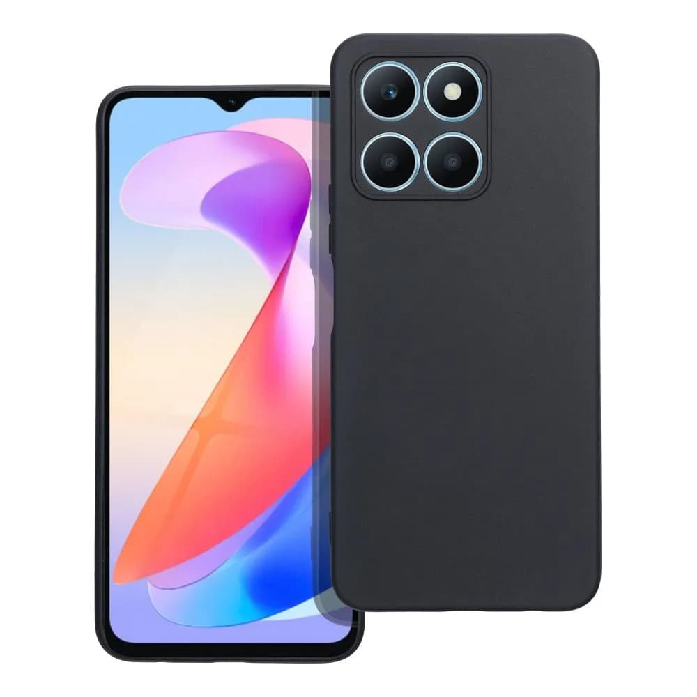 Husa protectie Honor X8b, Luxury Silicone, catifea in interior, protectie camere, neagra 1