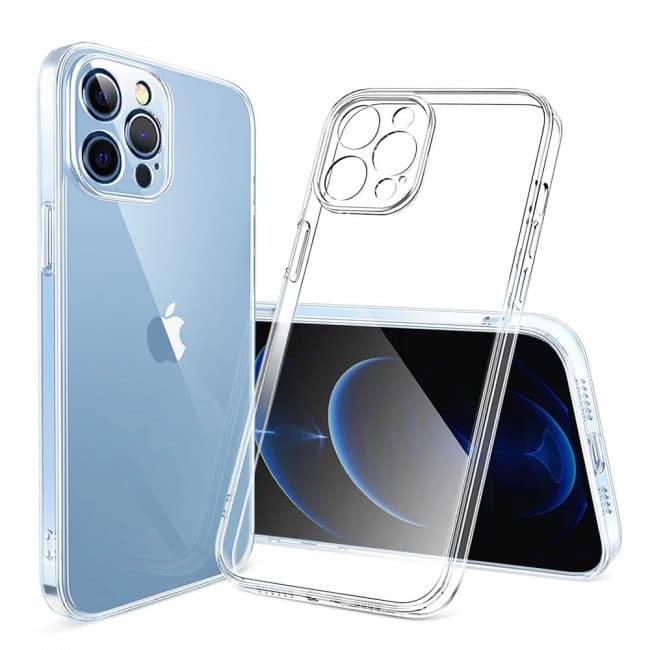 Husa Apple iPhone 15 Pro, TPU transparent, protectie camere, grosime 2 mm 1