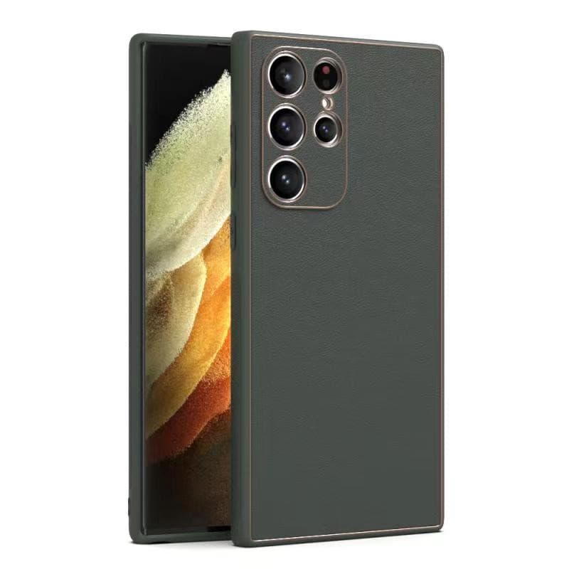 Husa Samsung Galaxy A25, Yolo Eco-Leather, piele ecologica, verde 1