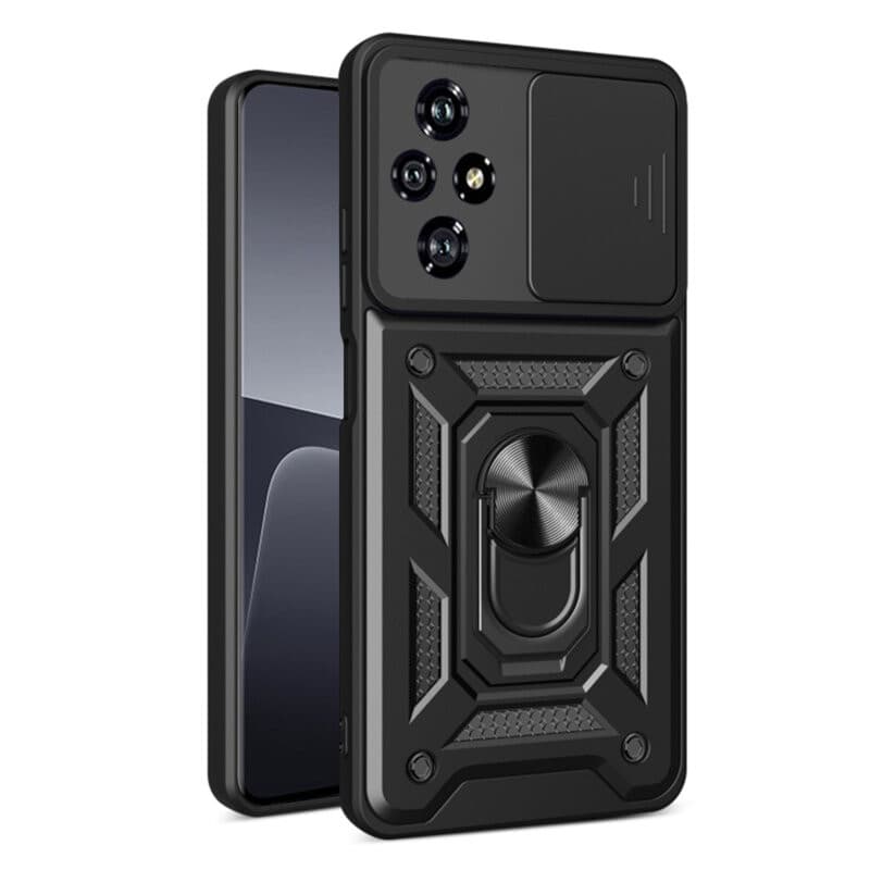 Husa Honor 200 Lite, Camshield Armor, inel sustinere, protectie camera, neagra 1