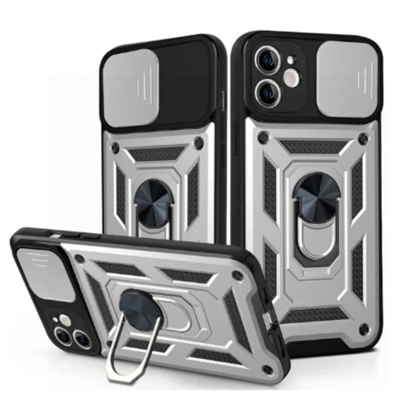 Husa Honor 200 smart, Camshield Armor, inel sustinere, protectie camera, argintiu 1