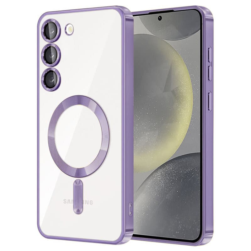 Husa Samsung Galaxy S23 Plus, Electroplating Magsafe TPU, protectie camera, mov 1