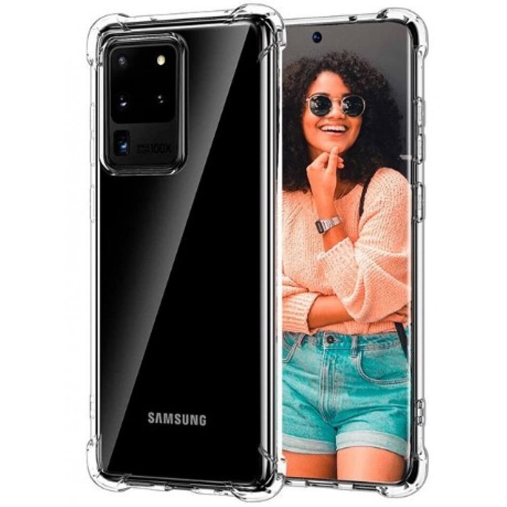 Husa Samsung Galaxy S20 Ultra, TPU transparent, intarituri in colturi, grosime 1,5 mm 1