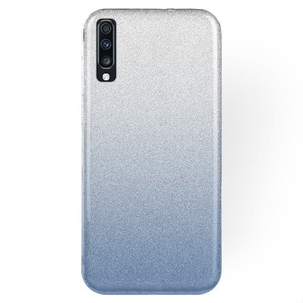 Husa Luxury Glitter Gradient pentru Samsung Galaxy A41, albastru cu argintiu 1