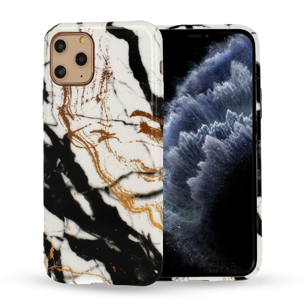 Husa protectie Marble Silicone pentru Samsung Galaxy A41, design 3 1