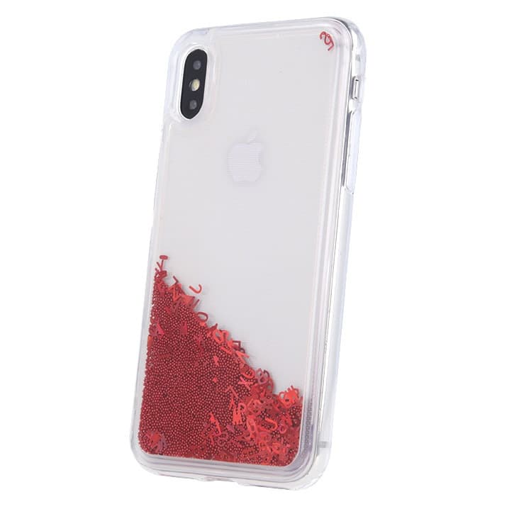 Husa de protectie pentru Samsung Galaxy S10e, lichid si litere rosii 1