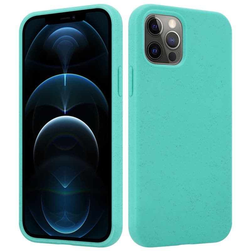 Husa de protectie MX Eco pentru Apple iPhone 11 Pro, fibra din paie de grau, turcoaz 1