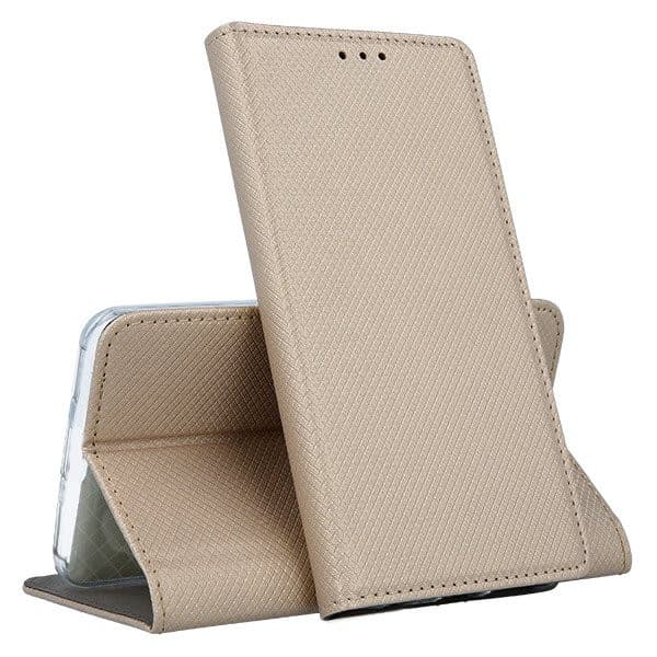 Husa Smart Magnet Case pentru Apple iPhone 12 Pro Max, inchidere magnetica, aurie 1