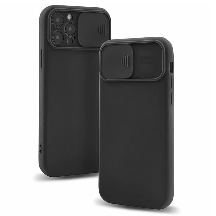 Husa Samsung Galaxy A03s / A02s, Slide TPU, silicon moale, flexibil, neagra 1