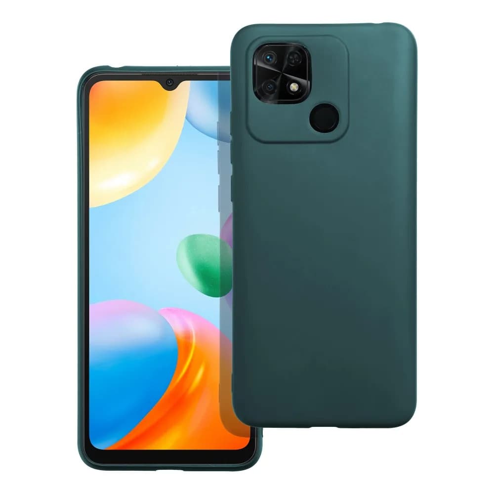 Husa Xiaomi Redmi 10C, Matt TPU, silicon moale, verde inchis 1